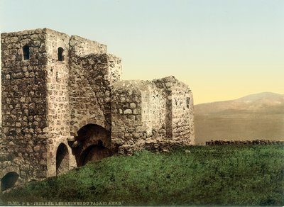 Ruins of the so-called Palace of Ahab medieval tower at Jezreel by Swiss Photographer